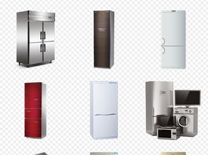 家電促銷利器 免扣PNG素材助力冰箱銷售與居家生活展示